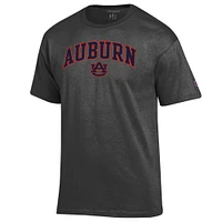 Men's Champion  Charcoal Auburn Tigers Arched Logo T-Shirt