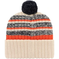 Men's '47 Khaki Auburn Tigers Tavern Cuffed Knit Hat with Pom