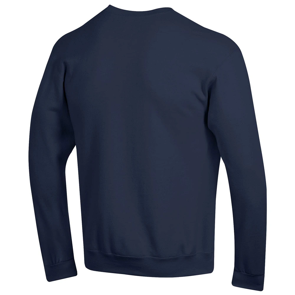 Men's Champion Navy Auburn Tigers High Motor Pullover Sweatshirt