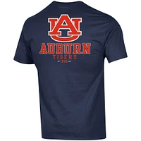 Men's Champion Navy Auburn Tigers Stack 2-Hit T-Shirt