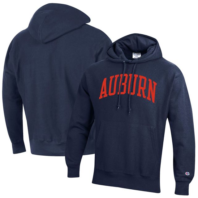 Sweat à capuche Champion Navy Auburn Tigers Team Reverse Weave pour homme