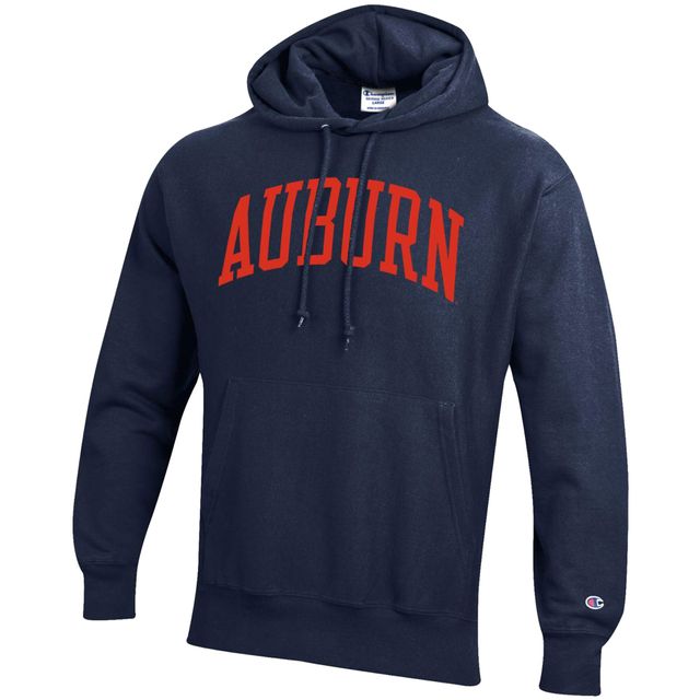 Sweat à capuche Champion Navy Auburn Tigers Team Reverse Weave pour homme