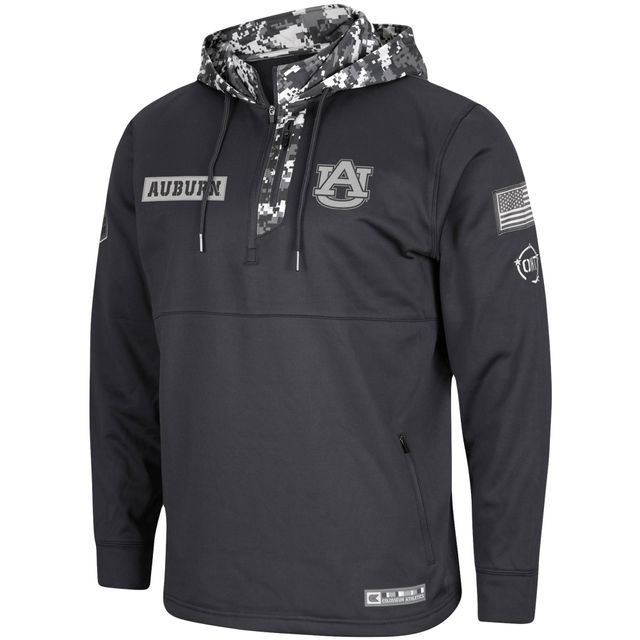Sweat à capuche Colosseum Charcoal Auburn Tigers OHT Military Appreciation Digi Camo pour homme