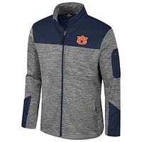 Men's Colosseum  Gray/Navy Auburn Tigers Guard Full-Zip Jacket