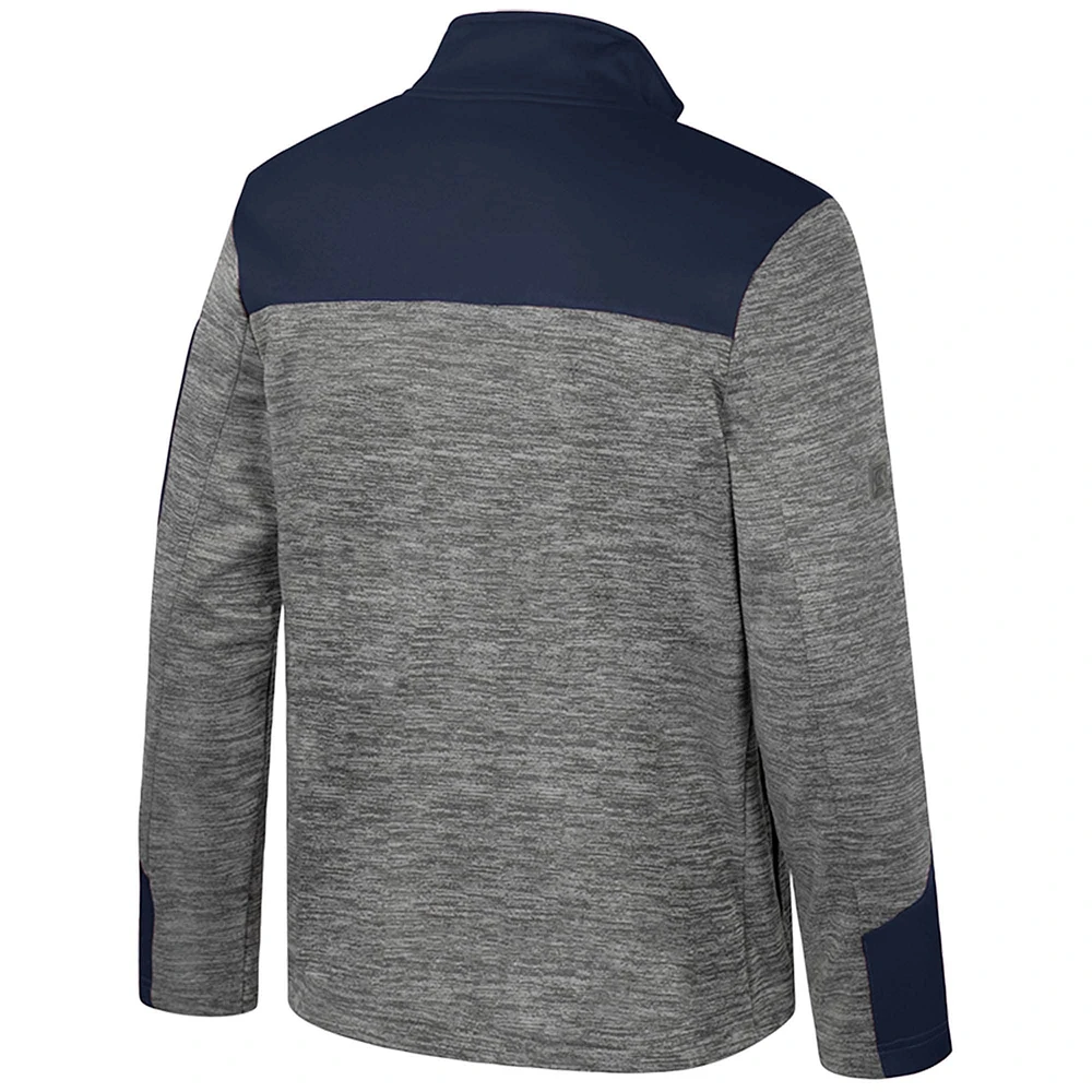 Men's Colosseum  Gray/Navy Auburn Tigers Guard Full-Zip Jacket