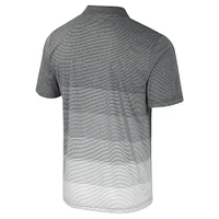 Men's Colosseum Gray Auburn Tigers Striped Mesh Polo