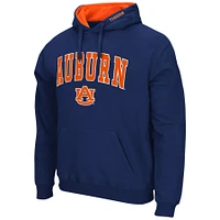 Men's Colosseum Navy Auburn Tigers Arch & Logo 3.0 Pullover Hoodie