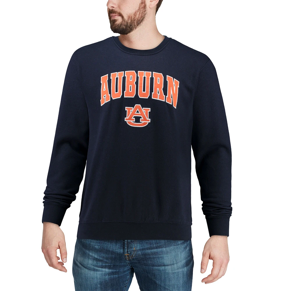 Sweat Colosseum Navy Auburn Tigers Arch & Logo Col Rond Homme