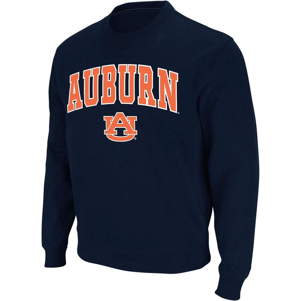 Sweat Colosseum Navy Auburn Tigers Arch & Logo Col Rond Homme