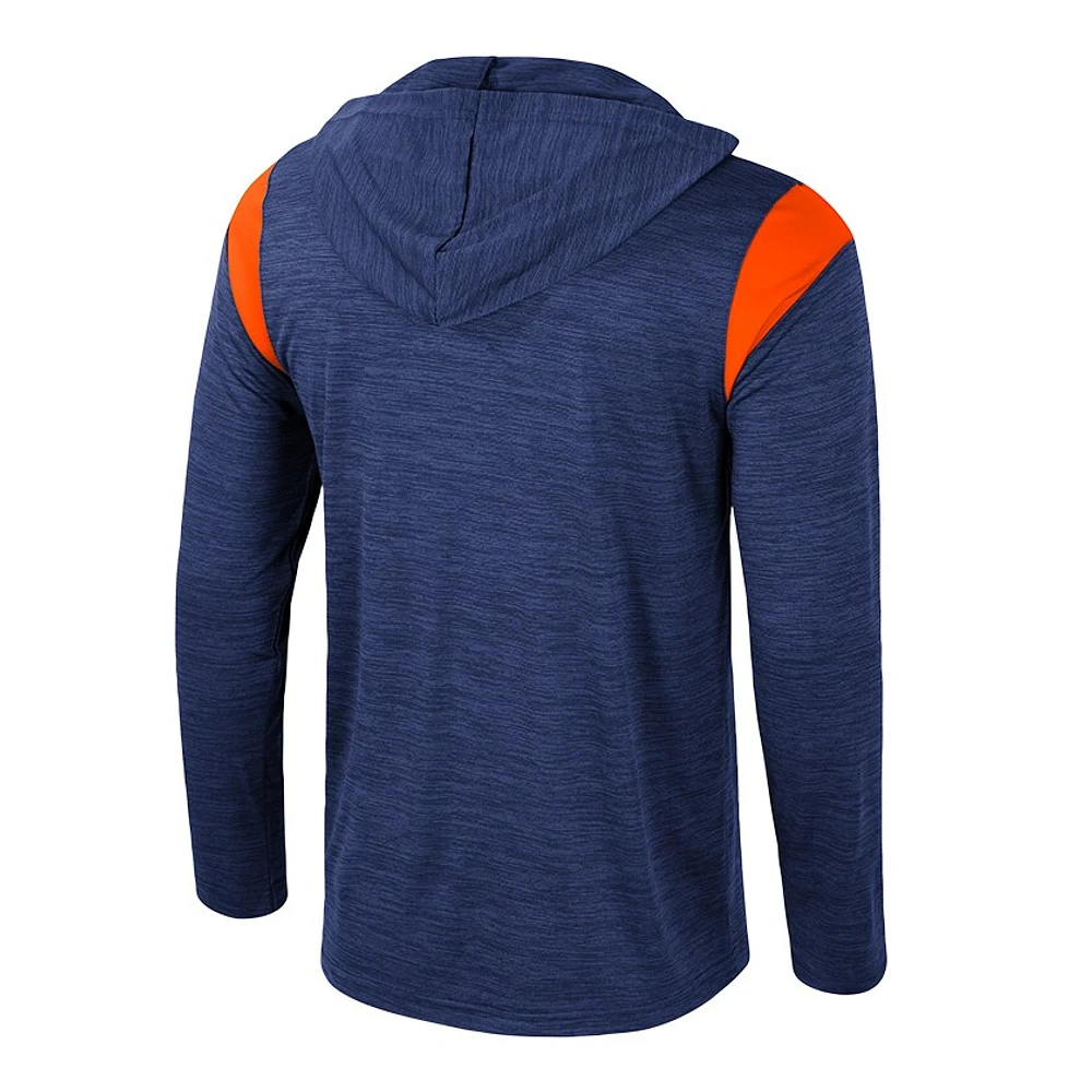 Men's Colosseum Navy Auburn Tigers Dozer Half-Zip Windshirt