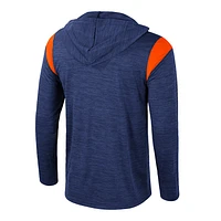 Men's Colosseum Navy Auburn Tigers Dozer Half-Zip Windshirt