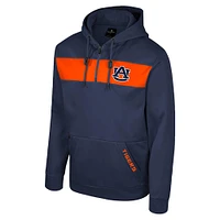 Men's Colosseum  Navy Auburn Tigers Quarter-Zip Hoodie