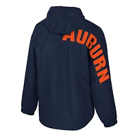Men's Colosseum  Navy Auburn Tigers Reloaded Anorak Half-Zip Jacket