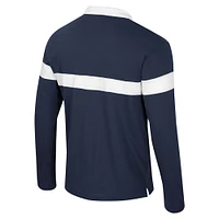 Men's Colosseum  Navy Auburn Tigers Too Cool For School Long Sleeve Polo