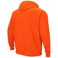 Men's Colosseum Orange Auburn Tigers Arch & Logo 3.0 Pullover Hoodie
