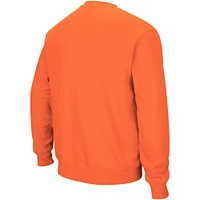 Men's Colosseum Orange Auburn Tigers Arch & Logo Crew Neck Sweatshirt