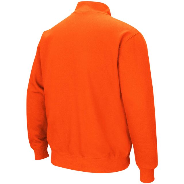 Veste Colosseum Orange Auburn Tigers Tortugas Logo Quarter-Zip Pullover pour homme