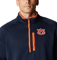 Men's Columbia Navy Auburn Tigers Canyon Point Omni-Shield Raglan Half-Zip Top