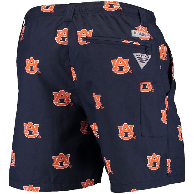 Columbia Navy Auburn Tigers PFG Backcast II Omni-Shade Short hybride pour homme