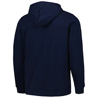 Men's Columbia Navy Auburn Tigers PFG Fish Flag II Pullover Hoodie