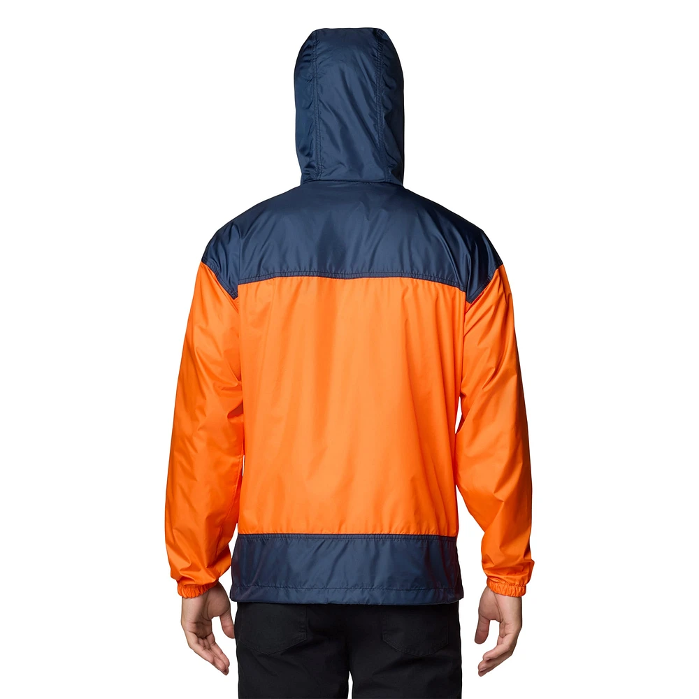 Men's Columbia Orange Auburn Tigers Flash Challenger II Omni-Shade Full-Zip Hoodie Windbreaker Jacket