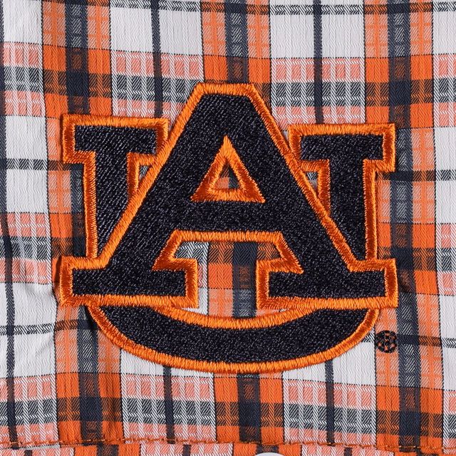Chemise boutonnée à manches longues Columbia Orange Auburn Tigers Super Tamiami Omni-Wick pour homme