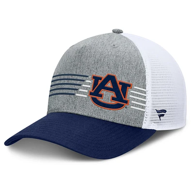Casquette ajustable Fanatics Heather Grey/Navy Auburn Tigers pour hommes