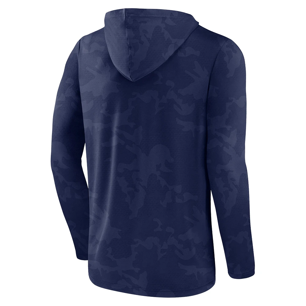 T-shirt à capuche camouflage Fanatics Navy Auburn Tigers pour hommes
