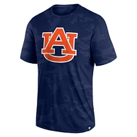 Men's Fanatics  Navy Auburn Tigers Camo Logo T-Shirt