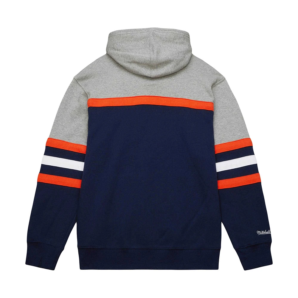 Men's Mitchell & Ness Navy Auburn Tigers Head Coach Pullover Hoodie