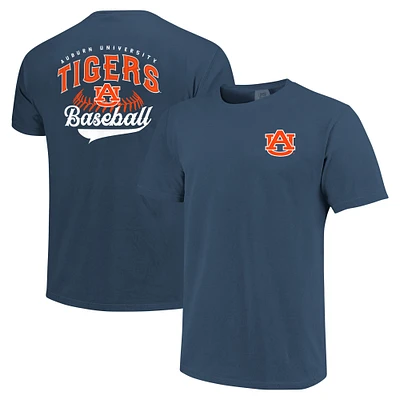T-shirt bleu marine Auburn Tigers Baseball Comfort Colors pour hommes