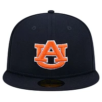 Men's New Era Navy  Auburn Tigers Throwback 59FIFTY Fitted Hat