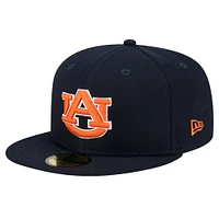 Men's New Era Navy  Auburn Tigers Throwback 59FIFTY Fitted Hat