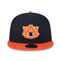 Men's New Era Navy Auburn Tigers Two-Tone 9FIFTY Snapback Hat