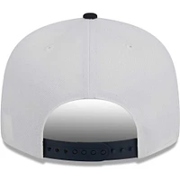 Men's New Era White/Navy Auburn Tigers Two-Tone Layer 9FIFTY Snapback Hat
