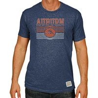 Men's Original Retro Brand Heathered Navy Auburn Tigers Big & Tall Mock Twist T-Shirt
