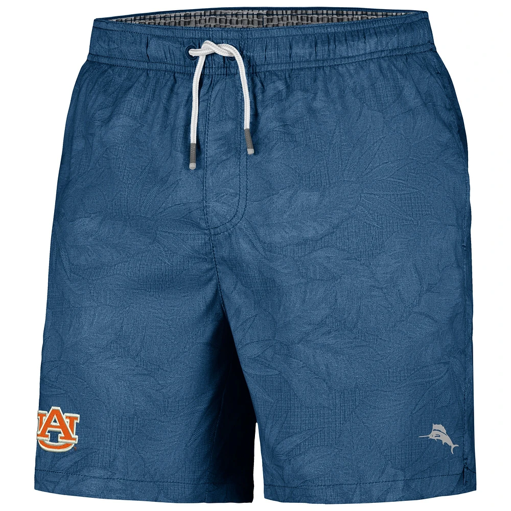 Men's Tommy Bahama Navy Auburn Tigers Naples Layered Leaves Swim Trunks
