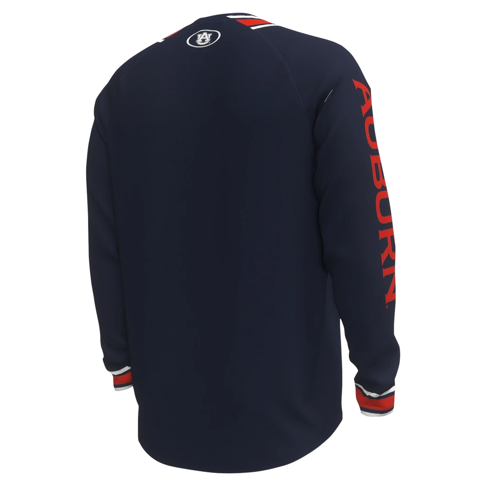 Men's Under Armour Navy Auburn Tigers Shooter Raglan Long Sleeve T-Shirt