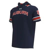 Men's Under Armour Navy Auburn Tigers Shooter Raglan Hoodie T-Shirt