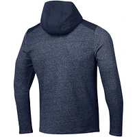 Men's Under Armour Navy Auburn Tigers Survivor Fleece Hoodie Quarter-Zip Jacket