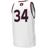 Men's Under Armour #34 White Auburn Tigers Replica Basketball Jersey