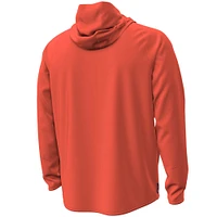 Men's Under Armour Orange Auburn Tigers Unstoppable Performance Fleece Hoodie Half-Zip Jacket