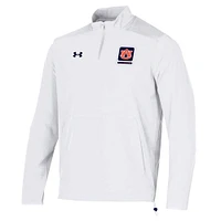 Men's Under Armour White Auburn Tigers 2023 Motivate Half-Zip Top
