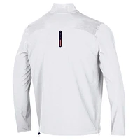 Men's Under Armour White Auburn Tigers 2023 Motivate Half-Zip Top