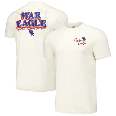 T-shirt unisexe, naturel, Auburn Tigers, Hyper Local, Texture de brique, aigle guerre