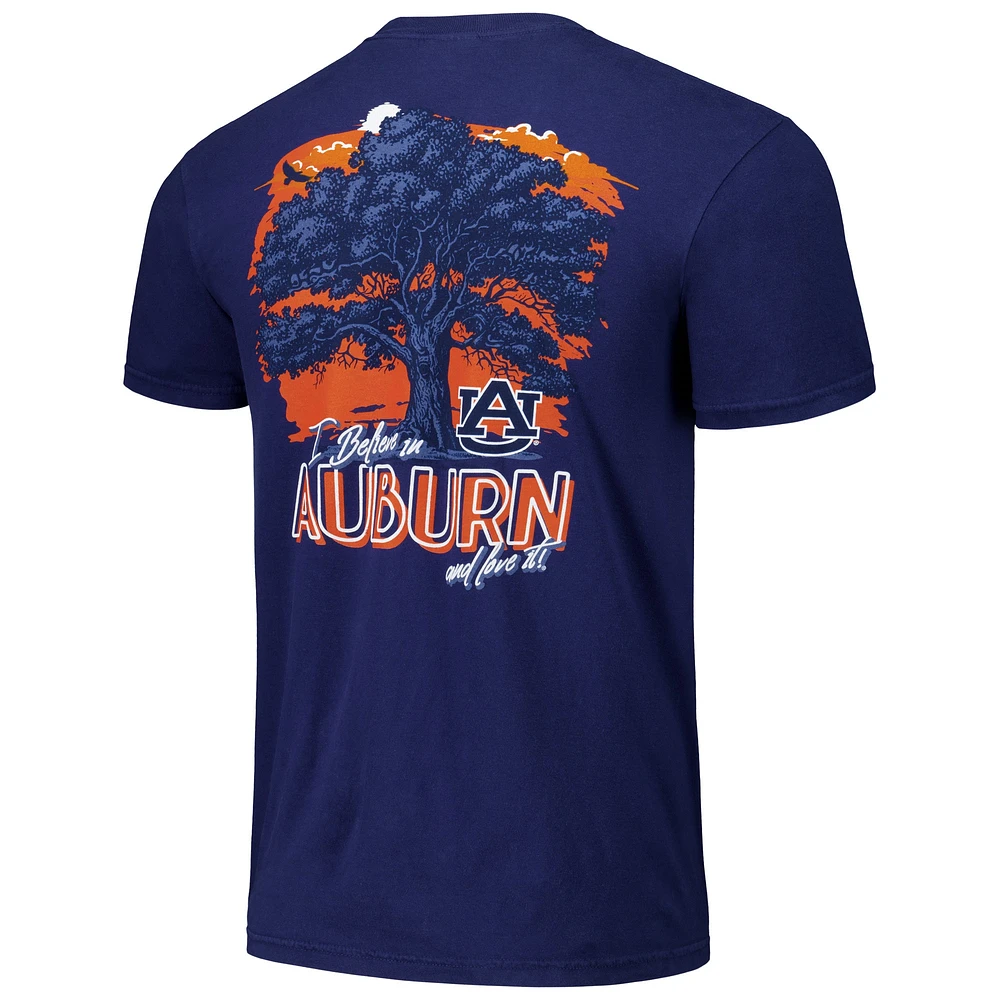 Unisex Navy Auburn Tigers Hyper Local Sunset Oaks T-Shirt