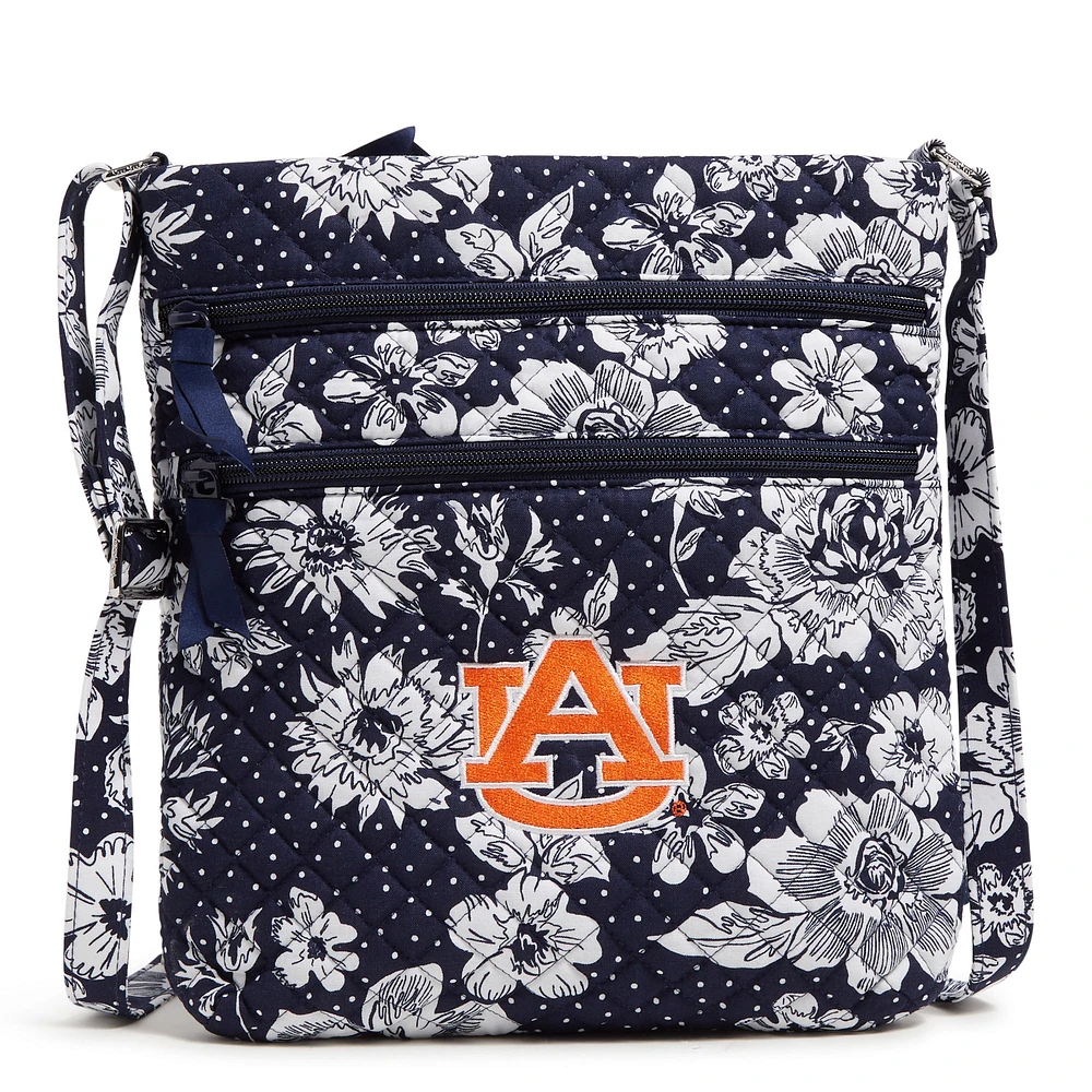 Vera Bradley Auburn Tigers Rain Garden Sac à bandoulière hipster triple zip