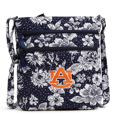 Vera Bradley Auburn Tigers Rain Garden Sac à bandoulière hipster triple zip
