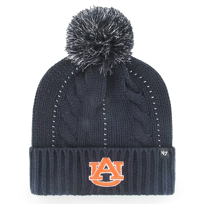 Bonnet '47 Navy Auburn Tigers Bauble en tricot pour femme avec pompon
