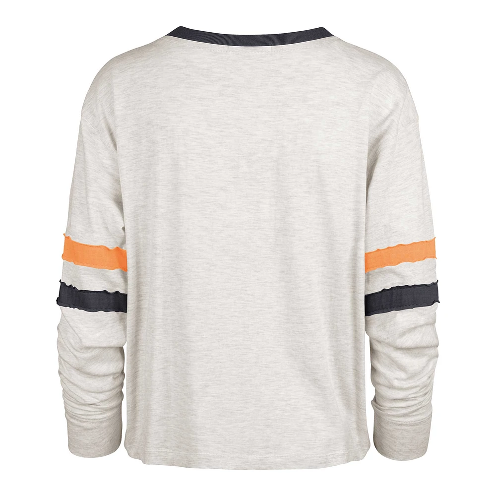 Women's '47 Oatmeal Auburn Tigers Vault All Class Lena Long Sleeve T-Shirt